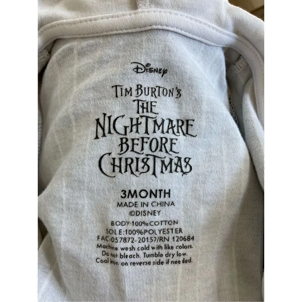 NEW Disney Newborn Infant Baby 0-3 Jack Skelington Halloween Bundle
